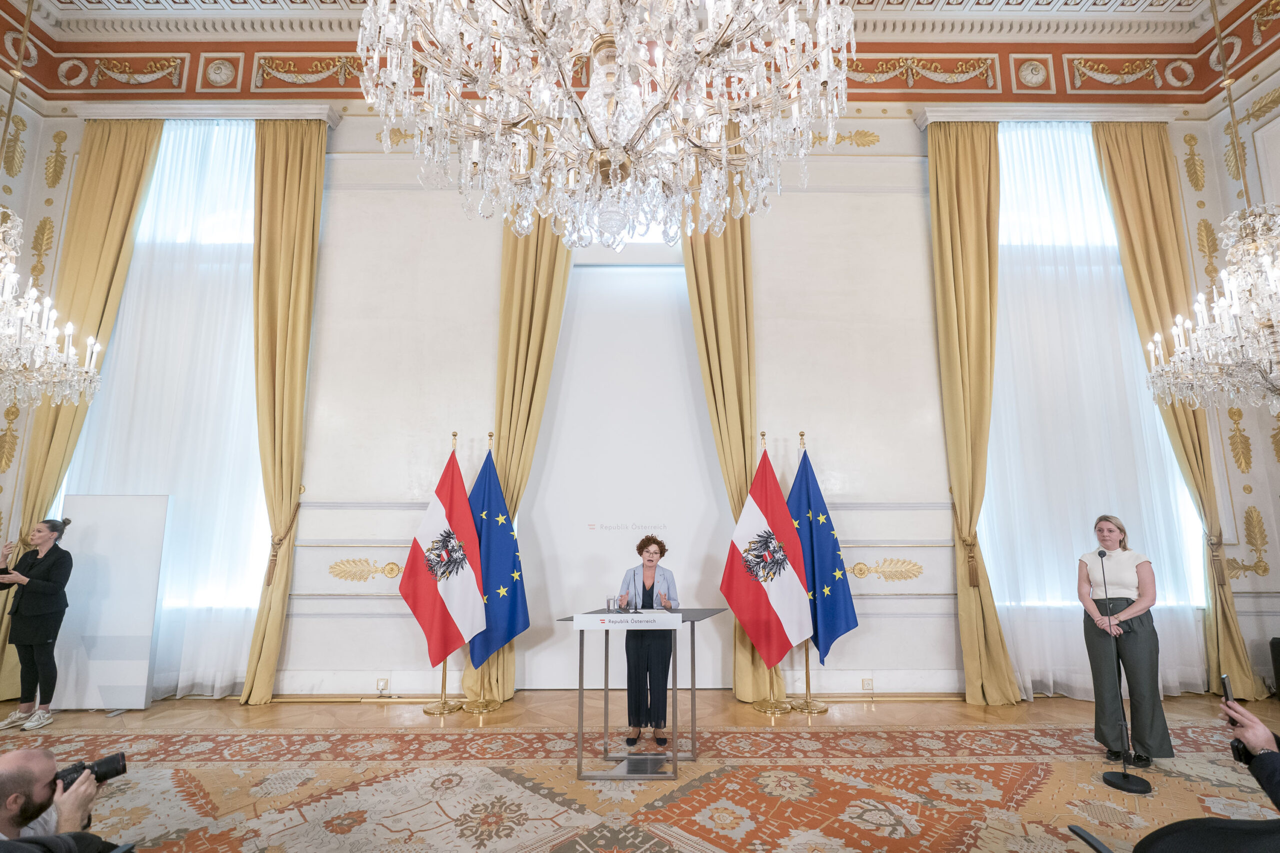 Staatssekretärin Elisabeth Zehetner (ÖVP) informierte über die Beschlüsse des Ministerrats
