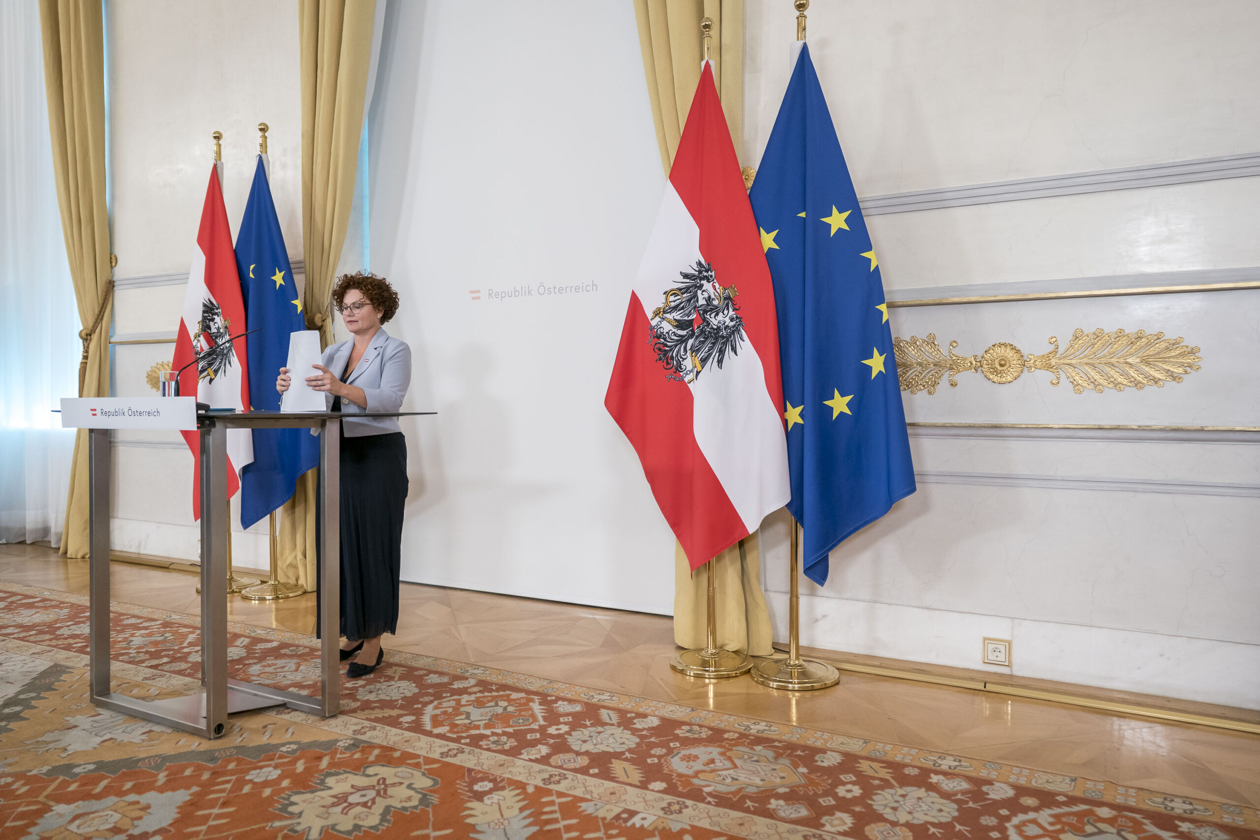 Staatssekretärin Elisabeth Zehetner (ÖVP) informierte über die Beschlüsse des Ministerrats