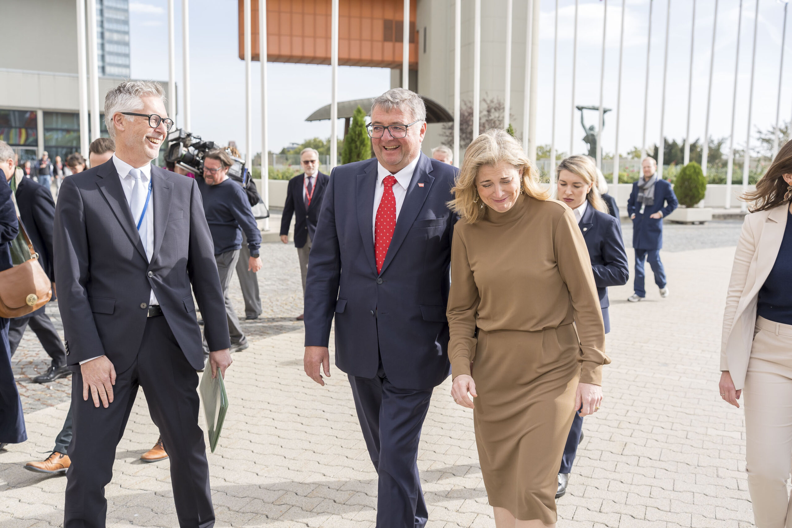 Außenministerin Beate Meinl-Reisinger mit Staatssekretär Jörg Leichtfried